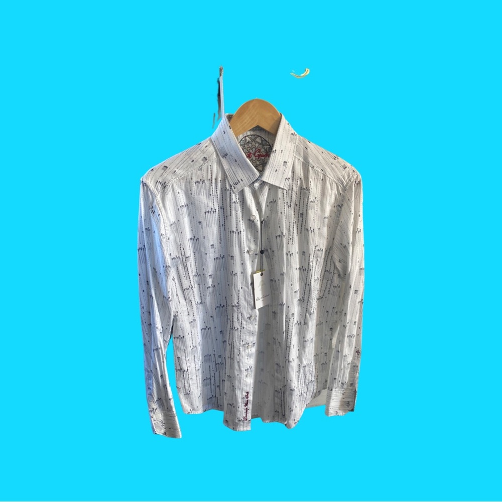 Robert Graham new white Air plane shirt